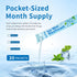 Packets, 20 Packets Mouthwash Travel Size, Alcohol-Free Mouthwash, Portable, Fresh Breath, Mini Ice Mint, Individual