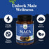 Potent Black Maca Root Capsules for Men - Herbal Wellness Supplement with Siberian Ginseng & Ashwagandha - 60 Servings