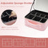 Travel Makeup Bag with LED Lighted Mirror, Adjustable Brightness, Waterproof Cosmetic Train Case Organizer