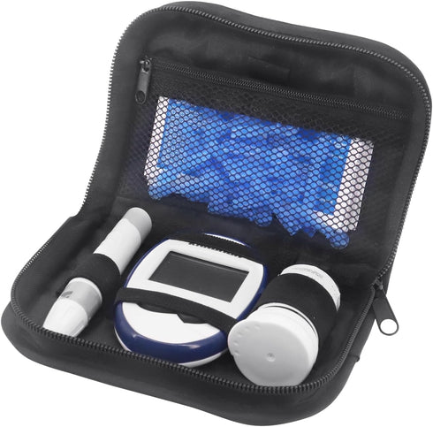 Diabetic Supplies Travel Case, Organizer Carrying Kit for Diabetes Testing, Blood Glucose Meter Storage Bag