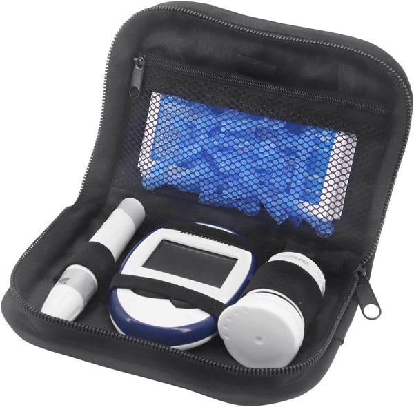 Diabetic Supplies Travel Case, Organizer Carrying Kit for Diabetes Testing, Blood Glucose Meter Storage Bag