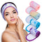 Denfany Spa Facial Headband | Terry Cloth Headband 4 Pack | Ultra Soft Adjustable Skincare Headband for Face Washing
