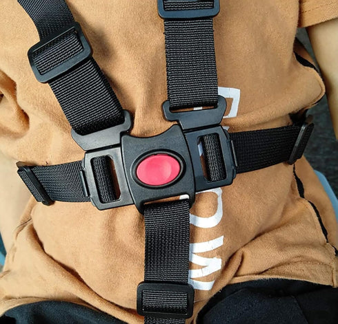 ZROSIN 5-Point Seat2pcs Kids Safety Harness Adjustable Polyester Safety Belt for High Chair/Stroller/Car