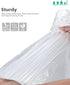 AYOTEE Trash Bags, 20 Gallon, 50 Count, Extra Large Kitchen Trash Bags with Zip Ties, 20-22 Gallon, High Density Clear