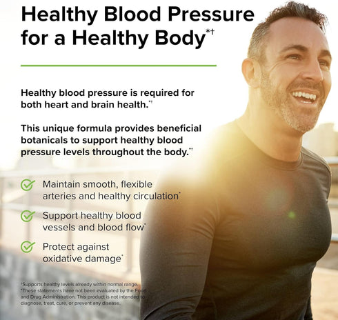 Terry Naturally Blood Pressure Health - 60 Vegan Capsules for Healthy Circulation & Blood Pressure Levels - Non-GMO,