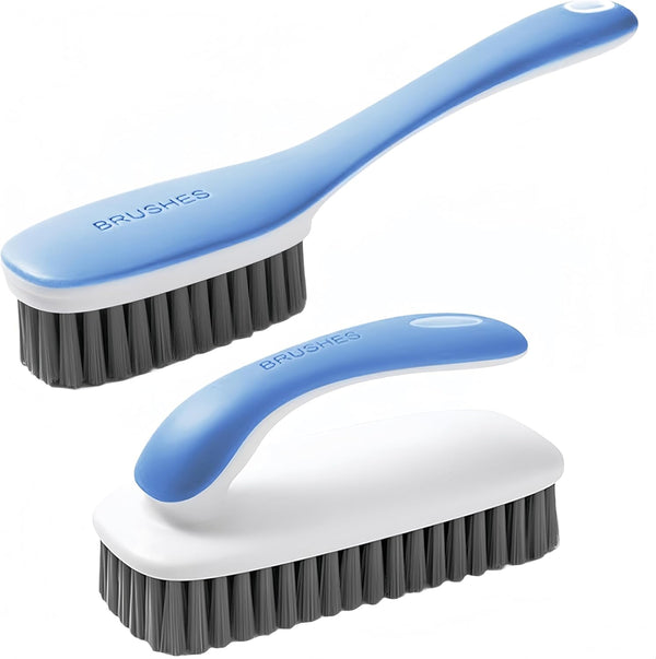 Scrub Brush for Stains-2 Pack Fabric Cleaning Brush,Laundry Stain Remover Brush,Clothes Scrub