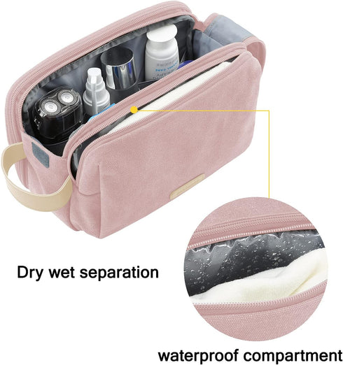 BAGSMART Toiletry Bag for Women - Water-resistant Cosmetic Makeup Organizer Travel Bag