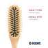 Kent KB Woodyhog Travel Size Detangling Brush, Beech-wood, Natural Cushion for Everyday Care