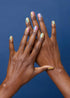 ohora Semi Cured Gel Nail Strips (N Pastel) - Yellow Ombre, Works with Any UV/LED Lamps, Includes 2 Prep Pads