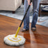 Self-Wringing Twist Mop for Floor Cleaning, Long Handled Microfiber Floor Mop with Top Scouring Pad for Kitchen, Hardwood, Restaurant, Bathroom, Garages, Warehouses, Office, 57-inch