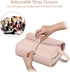 Fintie Pink Portable Toiletry Bag, Large Water Resistant Hanging Makeup Organizer for Women and Girls