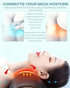 MANLAISHI Tissue,2-in-1 3D Neck Massager Pillow with Heat and Vibration for Pain Relief Deep Neck Massage Pillow