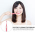 Sonic Electric Toothbrush for Adults Portable Rechargeable Teeth Cleaning Brush Pink High-Frequency Vibration Suitable