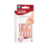 KISS Everlasting Press On Toenails, 'Limitless', French, Short Size, Squoval Shape, 24 Nails, Glue Included