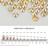 Towenm 720 Pieces Crystal Flatback Rhinestones, SS20 4.8mm Glue Fix Glass Crystals for Nail Art, Round Loose Gemstones
