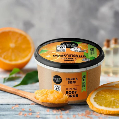 Natural Sicilian Orange and Sugar Body Scrub, 250ml