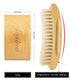 Wave Brush Aosina Men's Curved Military Hair and Beard Brush - 100% White Boar Bristles