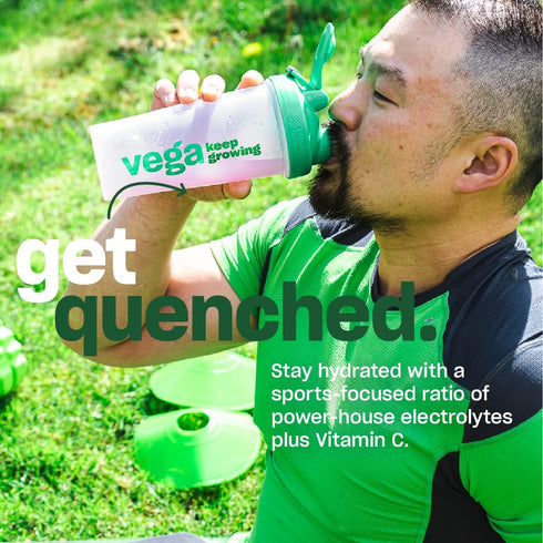Vega Sport Hydration Electrolyte Powder, Lemonade, Post Workout Recovery Drink for Women and Men, 4.9 oz