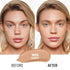 Oulac foundation make up, Skincare Infused with Aloe Leaf and Vitamin E, medium to high coverage liquid foundation, Honey Foundation Vagan 30ml