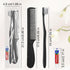 Packaged, (PACK-100) Disposable Toothbrushes, Black Toothbrush and Toothpaste, Toothbrush and Toothpaste Travel, Comes