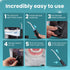 Premium Water Flosser with 10 Pressure Settings, XL 1L Tank, Carry Case, Ultrasonic Plaque Removal, 9 Special Nozzles