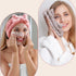 VITEVER 4 Pack Spa Headband for Washing Face, Girls Makeup Bow Tie Hair Band, Microfiber Elastic Headbands for Skincare