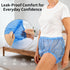 Unisex Washable Adult Diaper Cover, Rubber Plastic Pants Waterproof Reusable, Advanced Anti-Leak Side Protection