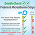 Microalbumin (50ct), Microalbuminuria DoubleCheck Protein and Urine Test Strips for Urinalysis Check for Preeclampsia