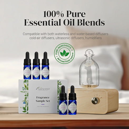 Set, Set: 5 0.33oz Fragrance Oil Bright & Happy Fragrance Oils for Diffusers for Home, Hotel Collection Diffuser Oil