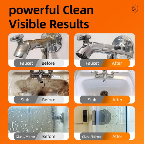Nozzle, Wall(17.64 oz x3 Lemon Bathroom & Shower Cleaner, Effective Daily Maintenance, Dual Foam & Spray All-Purpose