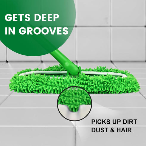 ZMZPA 15Pcs Reusable Microfiber Mop Pads Compatible with Sweeper Mop, Replacement Wet Mopping pad Refills & Washable