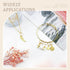 JIALEEY Hair Braid Rings, 50PCS Hair Loops Clips Gold Ring Shell Leaves Star Conch Snowflake Pendant Charms Set Hair