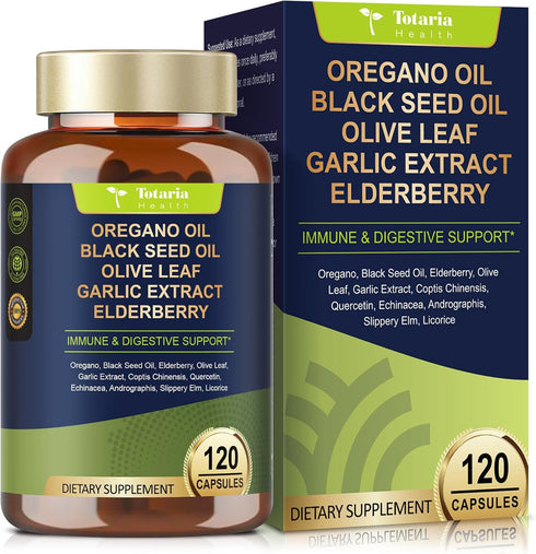 Totaria Oil of Oregano with Black Seed Oil Capsules High Absorption with