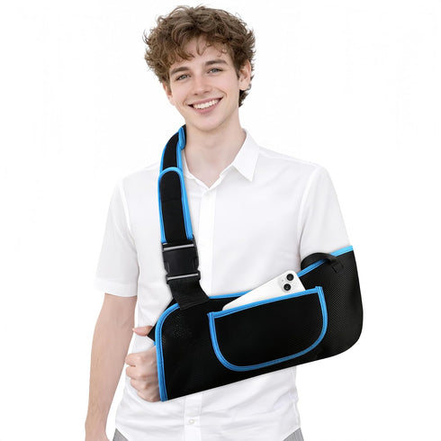 quiheat Arm Sling Shoulder Immobilizer for Men and Women, Adjustable Rotator Cuff Support