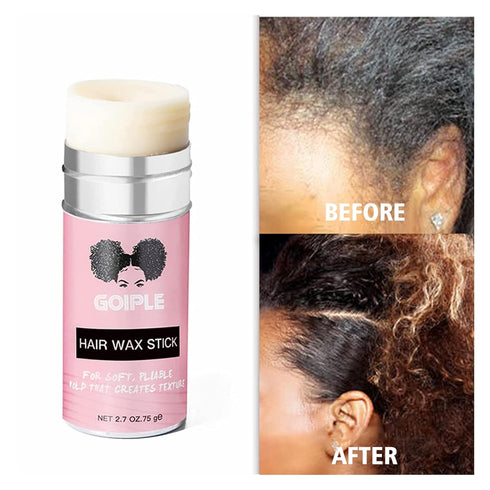 Wax Stick for Hair, Long-Lasting Pomade, Smoothing & Slick Stick for Wigs, Styling Waxes for Fly Away & Edge Frizz Hair