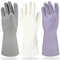 Cleanbear Rubber Gloves, Reusable Household Latex-Free Gloves for Dish Washing and Cleaning, 3 Pairs