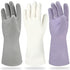 Cleanbear Rubber Gloves, Reusable Household Latex-Free Gloves for Dish Washing and Cleaning, 3 Pairs
