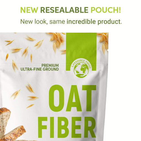LifeSource Foods 500 (1 LB) Oat Fiber Keto, Zero-Carb, Gluten-Free, All-Natural Fiber for Low-Carb Baking and Bread, OU