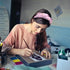 Pink Knotted Headband for Women Girls, Cute Flower Sparkle Rhinestone Floral Jeweled Twisted Hairband Fashion
