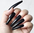LuckForever 120pc Colored Extra Long Coffin Press on Nails, XL Ballerina False Fake Nails, Full Cover Artificial Nail