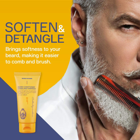 SEVEN POTIONS Beard Conditioner for Men Prevents Beard Itch and Dandruff Natural Vegan