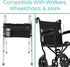 Vive Walker Bag - Accessories Wheelchair Basket Pouch (Water Resistant) - Seniors Caddy Accessory Attachment