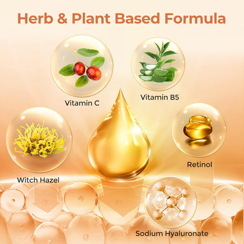 Retinol Serum 2.5% for Face, B5 Resurfacing with Vitamin C, E, Hyaluronic Acid, Anti-Aging, Dark Spot Corrector