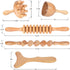 Wood Therapy Massage Tools, 5-in-1 Lymphatic Drainage Massager Kit for Muscle Pain Relief and Body Contouring