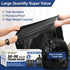 30-35 Gallon Trash Bags, 1.5 Mil, Large Black Garbage Bags, 100 Count for Home Kitchen Commercial Lawn and Leaf