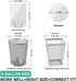120 Count Unscented 8 Gallon Thick Clear Trash Bags, 30 Liter Strong Plastic Wastebasket Can Liners