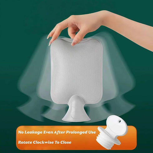 Winatehr (1 Rubber hot Water Bottle Cute Plush Bear with Soft Cover, Warm Compress Menstrual crampbest Period Pain