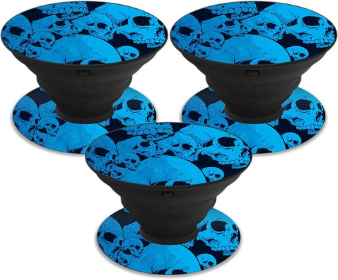 MightySkins Skin for PopSocket - Blue Skulls | Unique Vinyl Decal Wrap Cover | Easy to Apply, Remove, Change Styles |