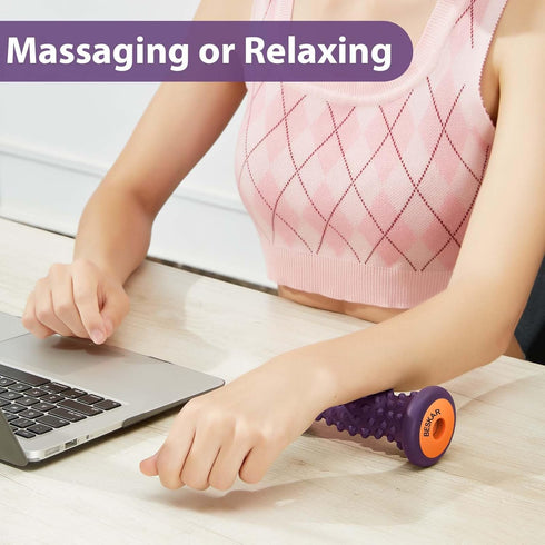 BESKAR Foot Massage Roller - Deep Tissue Reflexology Tool for Plantar Fasciitis and Arch Heel Pain Relief