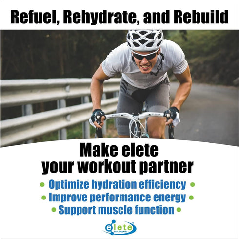 elete Electrolyte Add-in Hydration Drops - Unflavored, 8.3oz, for Leg and Muscle Cramp Relief